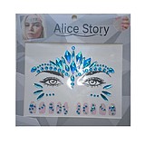 BF COSMETICS Alice Story Face Jewels Turquoise/Blue - ÖNTAPADÓS PARTY FESZTIVÁL STRASSZOK, KÖVEK
