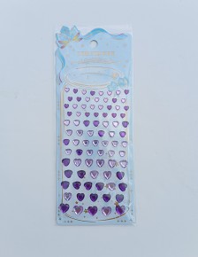 BF COSMETICS Face Jewels Gem Sticker Purple Heart - ÖNTAPADÓS PARTY FESZTIVÁL STRASSZOK, KÖVEK