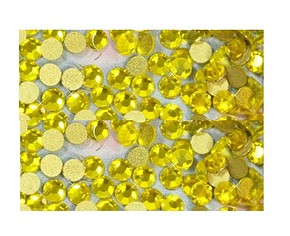 BF COSMETICS Lemon Yellow Crystals - 1730 db SÁRGA-CITROM SZÍNŰ KÖVEK 1,9 mm - 2,9 mm között