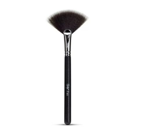 NANSHY Fan Makeup Brush Onyx Black - Legyező Ecset