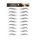 BF COSMETICS Eyebrow Tattoo Sticker - 9 pár FEKETE VÍZÁLLÓ SZEMÖLDÖK