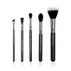 JESSUP 5 pcs Pro set Black/Silver T126 - PROFESSZIONÁLIS ECSETKÉSZLET ARCRA SZEMRE