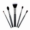 JESSUP 5 pcs Pro set Black/Silver T126 - PROFESSZIONÁLIS ECSETKÉSZLET ARCRA SZEMRE