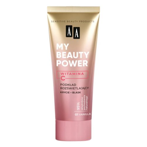 AA Cosmetics - AA MY BEAUTY POWER Foundation  - Alapozó - 01 Vanilla