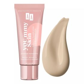   AA Cosmetics - AA Yoummy Skin Peach Flawless Foundation  - Alapozó - 02 Nude