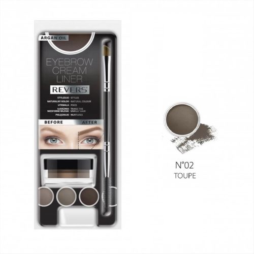 REVERS Eyebrow Cream Liner - Szemöldök krémfesték - Taupe