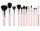 JESSUP Pink Essential Makeup Brush Set 15 Pcs- Professzionális sminkecset készlet - T094