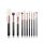 JESSUP Individual 10Pcs Makeup Brush Set - T163 - 10 darabos Ecset készlet