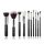 JESSUP Individual 10Pcs Makeup Brush Set - T176 - 10 darabos Ecset készlet