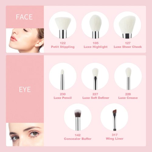 JESSUP Individual 8Pcs Makeup Brush Kit - T178 - 8 darabos Ecset készlet