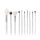 JESSUP Individual 10Pcs Makeup Brush Set - T243 - 10 darabos Ecset készlet