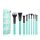 JESSUP Turquoise 9PCS Essential Makeup Brush Kit with Storage Bag-Sminkecset készlet