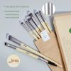 JESSUP Eco-friendly Sustainable Eye and Brow Brush Set 8Pcs - T328 - 8 darabos Szemhéj és szemöldök Ecsetek készlet