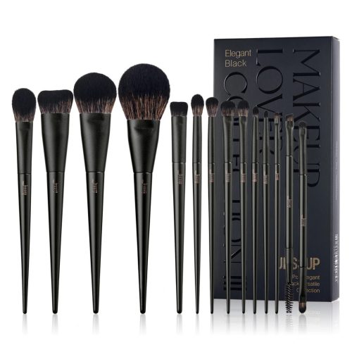 JESSUP Matte Black Versatile Brush Set Collection 14pcs - T336  - 14 darabos Ecset készlet