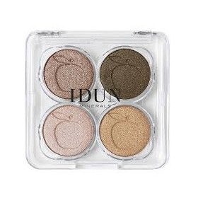   IDUN Minerals Eyeshadow Quad Palette Browns Gold Pink - Szemfesték paletta (barna-arany-pink)