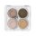 IDUN Minerals Eyeshadow Quad Palette Browns Gold Pink - Szemfesték paletta (barna-arany-pink)