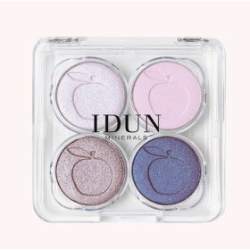   IDUN Minerals Eyeshadow Palette - Szemfesték paletta (barna-lila-pink)