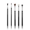 JESSUP 5 pcs Brush Set Black/Silver T302 - PROFESSZIONÁLIS SMINKECSET KÉSZLET ARCRA SZEMRE