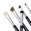 JESSUP 5 pcs Brush Set Black/Silver T302 - PROFESSZIONÁLIS SMINKECSET KÉSZLET ARCRA SZEMRE