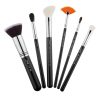 JESSUP 6 pcs Brush Set Black/Silver T304 - PROFESSZIONÁLIS SMINKECSET KÉSZLET ARCRA SZEMRE