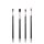 JESSUP 4 pcs Brush Set Black/Silver T306 - PROFESSZIONÁLIS SMINKECSET KÉSZLET ARCRA SZEMRE