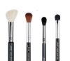 JESSUP 4 pcs Brush Set Black/Silver T311 - PROFESSZIONÁLIS SMINKECSET KÉSZLET ARCRA SZEMRE