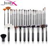 JESSUP 34 pcs Brush Set Black/Silver T313 - PROFESSZIONÁLIS SMINKECSET KÉSZLET ARCA SZEMRE