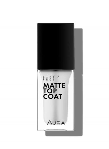 AURA Nail Polis MATTE TOP COAT - Matt Fedőlakk körömlakk