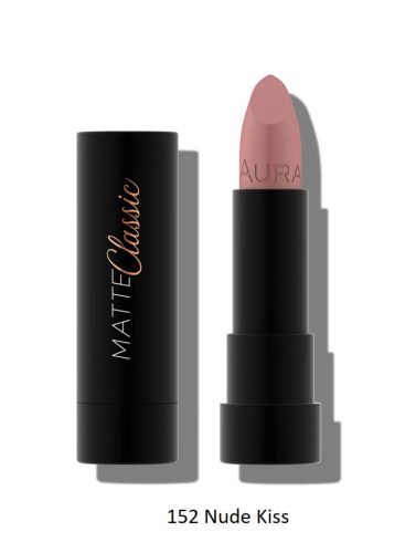 AURA Lipstick Classic MATTE - Klasszikus matt rúzs - 152 Nude Kiss