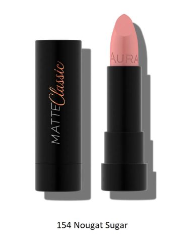 AURA Lipstick Classic MATTE - Klasszikus matt rúzs - 154 Nougat Sugar