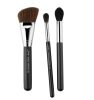 JESSUP 3 pcs Brush Set Black/Silver T305 - PROFESSZIONÁLIS ARCFESTŐ ECSETKÉSZLET