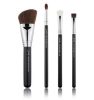 JESSUP 4 pcs Brush Set Black/Silver T310 - PROFESSZIONÁLIS ARC- ÉS SZEMFESTŐ ECSETKÉSZLET